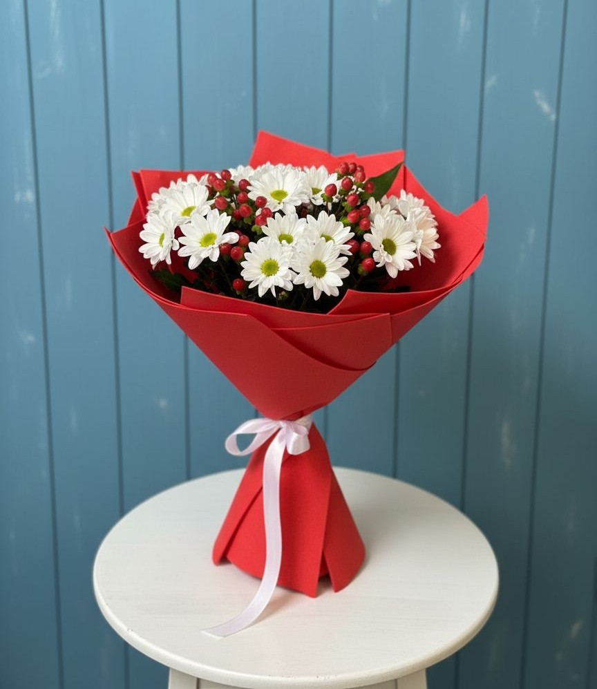 Букет цветов из: Хризантемы в Новопашковской