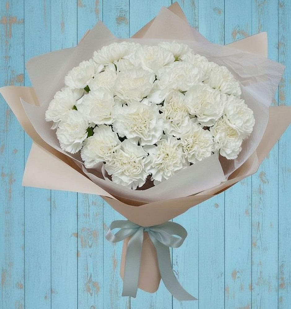 Букет цветов из: Гвоздики в Новопашковской