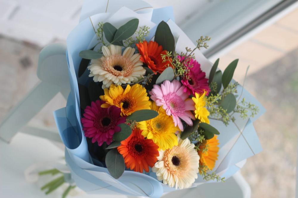 Букет цветов из: Герберы в Новопашковской