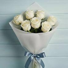 Букет 7 Белых роз Эдлесс Лав #REPLACE_PRED# Новопашковской