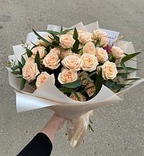 Букет Кремовые розы Латте в Новопашковской