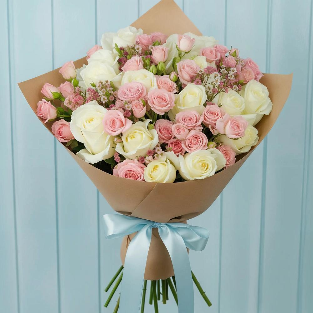 Букет цветов из: Розы в Новопашковской