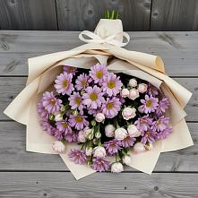 Букет цветов из:  Розы и Хризантемы #REPLACE_PRED# Новопашковской