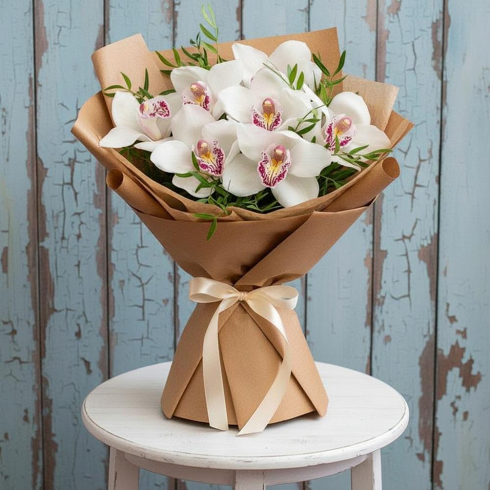 Букет цветов из: Орхидеи и Розы в Новопашковской