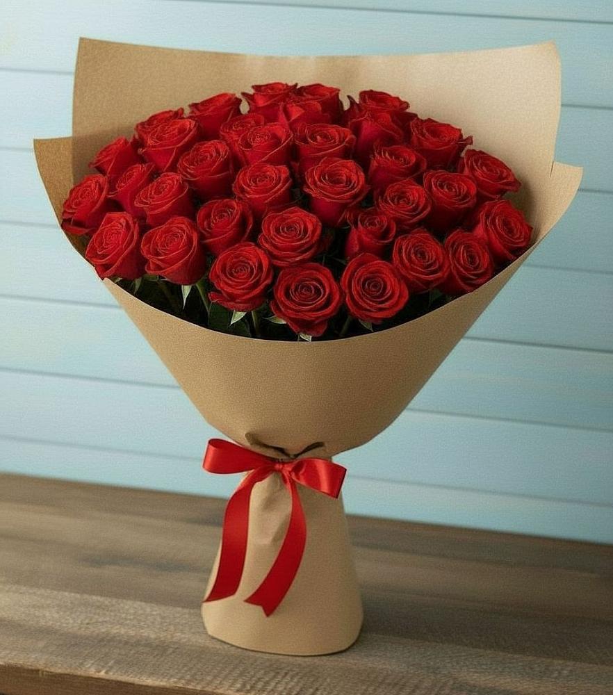 Букет Красные розы Милано в Новопашковской