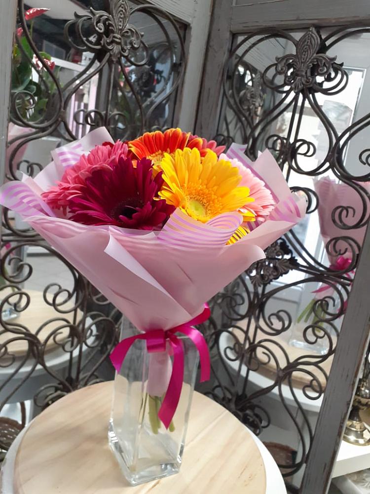 Букет цветов из: Герберы в Новопашковской