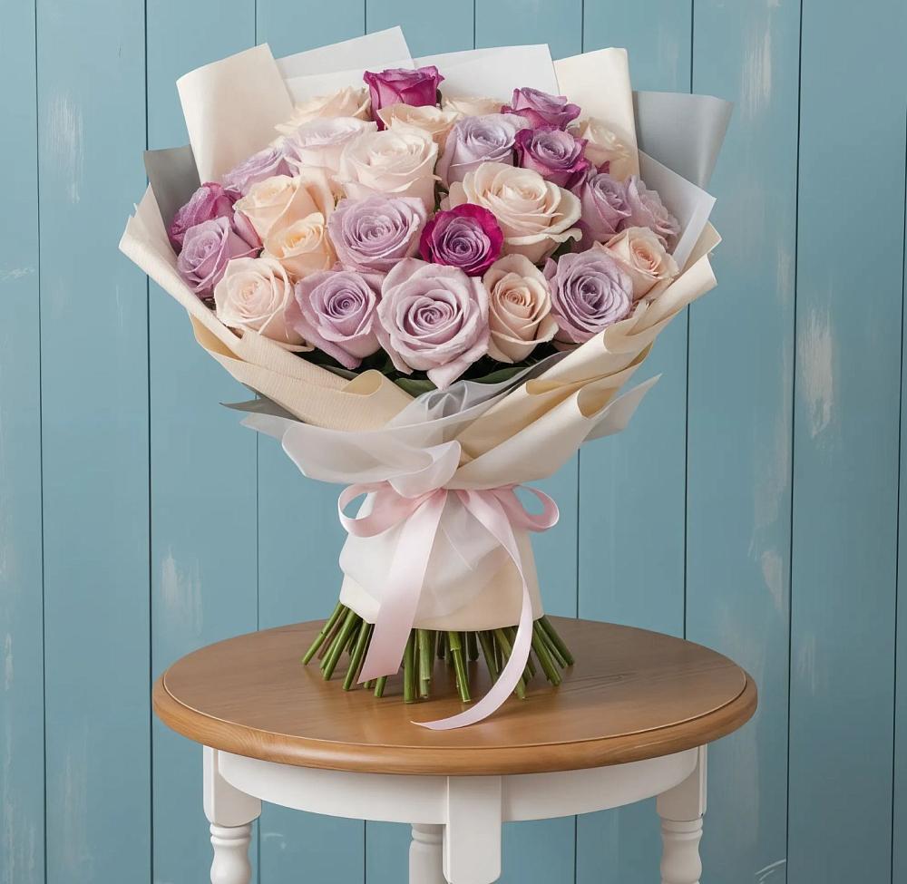 Букет цветов из: Розы в Новопашковской