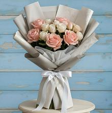 Букет цветов из:  Розы #REPLACE_PRED# Новопашковской