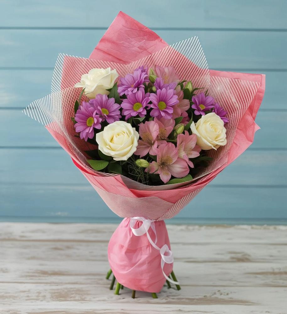 Букет цветов из: Герберы в Новопашковской