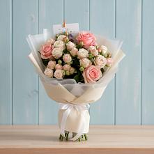 Букет цветов из:  Розы #REPLACE_PRED# Новопашковской