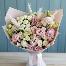 Букет цветов из:  Альстромерии и Розы в Новопашковской
